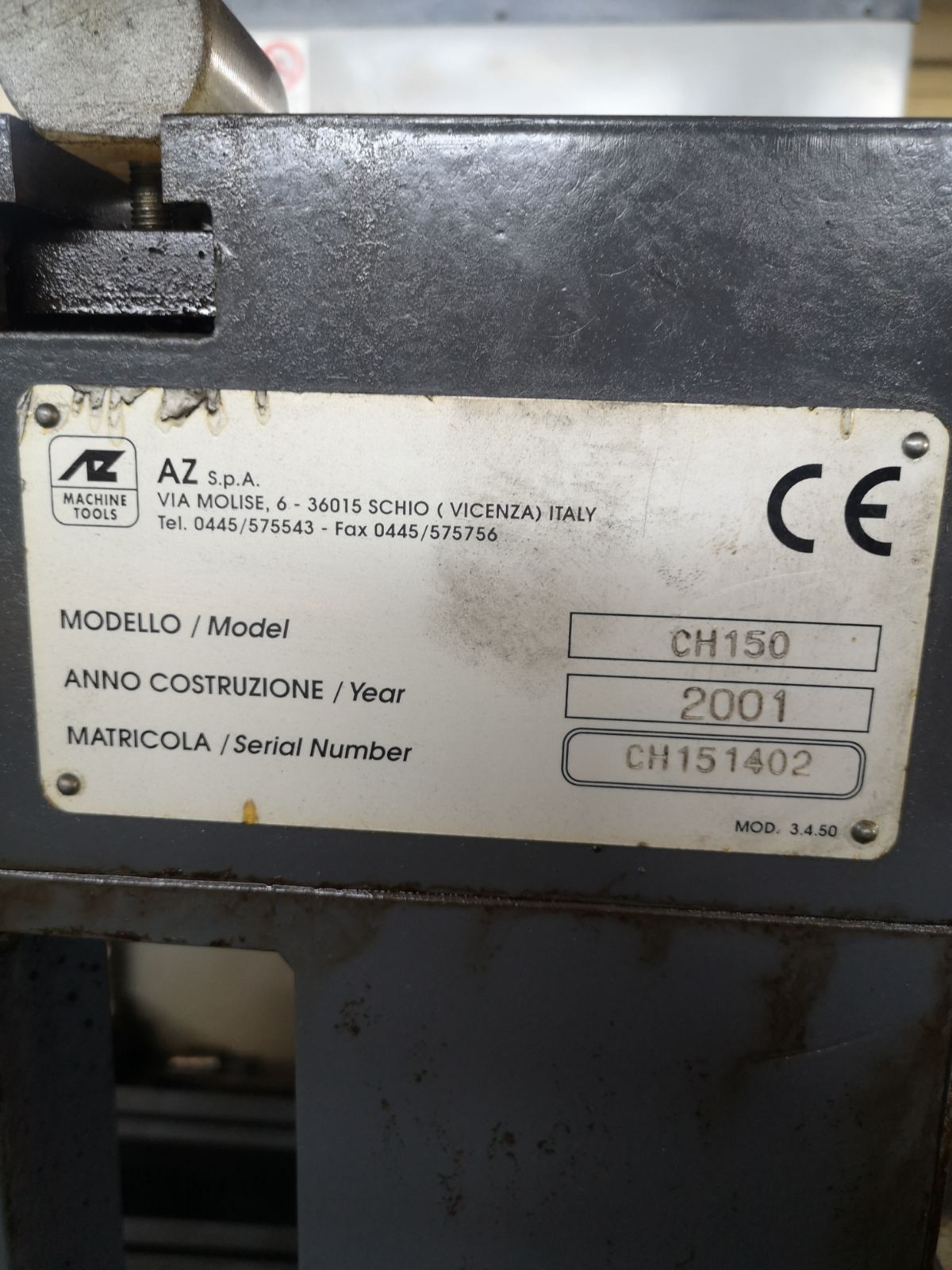 Cylinder Honing AZ CH150 Italy